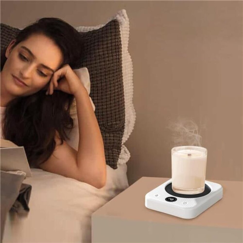 ☕ Electric Coffee Mug Warmer – 3 Temperature Settings & Auto Shut-Off 🔥